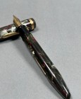 Vintage Huge Green   Black Marbled Lifetime Oversize Balance Fountain Pen