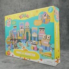 Geoffrey s Toy Box Make A Monster Solid Wood Block Set New