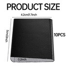 10pcs Door Weather Stripping Seal 2 X 1 75 X 0 2 Inches  Black