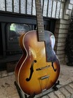 1960s All Original Harmony Broadway Acoustic Archtop Guitar With Case Rare 