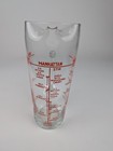 Vintage 8 5  Tall Glass Cocktail Pitcher  includes Recipes  