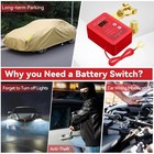 Automotive Kill Switch - 12v 240a Remote Battery Disconnect Switch  red
