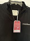 Sundance Film Festival Adult Medium  1 4 Zip Black Knit Pullover New W  Tags