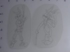 Vintage 80 s Acetate Tattoo Stencils  acetate Set  21   Good Condition 