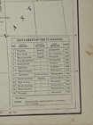 Antique 1886 Map Of Original 13 Colonies And Their Settlement Dates 14   x11   