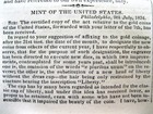 1834 Newspaper Design Of The New Us Gold Coins Classic Head - Numismatic History