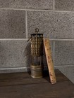 Antique Brass  Coal Miner s Cap Lamp