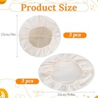 6 Pcs Bread Basket Liner Cloth  Natural Rattan Banneton Liner Covers  Round 