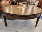 Vintage Mid-century Modern Walnut Round Coffee Table