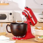Walnut Wood Mixing Bowl 5 Qt Kitchenaid Tilt-head Handle Stainless Steel Base