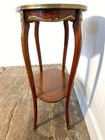 Antique French Louis Xv Mahogany Side Table Ormolu Marquetry Brass C 1900