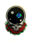 Grateful Dead Space Your Face Metal Sticker  decal Med  2 3 4  X 3 1 2 