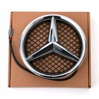 For 06-14 Mercedes Benz W204 Led Light Logo Front Grill Badge Silver Star Emblem