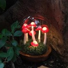 Magical Mushroom Led Lamp Dome Enchanted Forest Night Light Fairy Home Decor