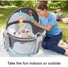 Fisher-price Baby Portable Bassinet And Play Space On-the-go Baby Dome With Toys
