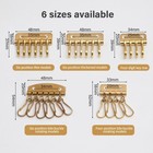 Wuta Solid Brass Wallet Key Row 4 6 Hooks Metal Key Holders Hardware Rivet Hook