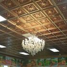 Tin-look D215 Pvc Ceiling Tiles 2 x2  Drop In Antique Colors Lot Of 6 Pcs 24 S f