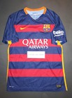 2015-2016 Nike Authentic Fc Barcelona Match Home Jersey Shirt Kit Xavi Messi