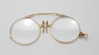 Vintage Antique 14k Yellow Gold Pince Nez Eye Glasses   12k Gold Plating 