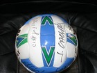 1997 Mls All-star Game Mitre Match Soccer Ball Signed auto d  By West Team  Coa