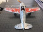 Vintage Hubley Us Army Kiddie Toy Usa Die Cast Airplane - Flip Up Landing Wheels