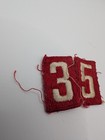 Vintage Boy Scout Troop Number 35 Red   White Embroidered Uniform Patch Set