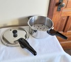 Presto 01341 4 Qt Stainless Steel Stovetop Pressure Cooker  Dishwasher Safe