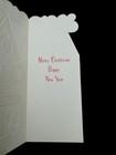 1 Vtg Unused Hallmark Xmas Greeting Card Cute Snowman By Lovely Red Victorian     