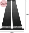 4 Pcs 1 2ft X 20ft Solar Pool Heater Panel  Weatherproof High-efficiency Swimmin
