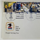  2  1973 Scott 1489-1498 Us Postal Service People Serving You First Day Cover