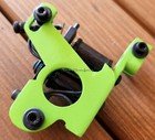 Handmade Lime Slotted Black Widow Shader Tattoo Machine Jack Daniels Coils Usa 