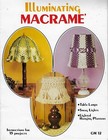 Vtg 1970 s Mid-century Macrame Hanging Chandelier Lamp Pattern Illuminating Book