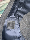 Vtg Hickey Freeman Men   s Calssic 2-button Suit Brown Herringbone Stripe     42r 