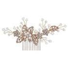 Bridal Hair Comb Clip Pin Rhinestone Pearl Wedding Hair For Brides Bridesmaid   