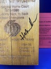 Haleem Olajuwon Houston Rockets Signed Floor Piece Summit Court Of Dreams