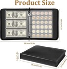 Coin Collection Book Album Holder For Collectors 400 Coin  36 Paper Money Pocket