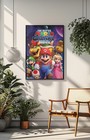 Super Mario Galaxy Movie Poster Nintendo Gamer Room Wall Art Decor