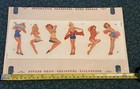 Vintage 1950s Duro Decal Pinup Girls Glamorous Waterslide Transfers Art Nos 1127