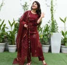 Indian Wedding Wear Pink Kurta Palazzo Dupatta Woemn Salwar Kameez Summer Cotton