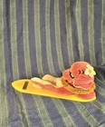 Vintage R  Dakin   Co  Dream Pets  hawaiian Hound  Dog On A Surfboard Souvenir