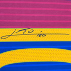 Framed Autographed signed Lionel Leo Messi 35x39 Fc Barcelona Jersey Bas Coa