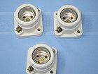 Lot Of 3 Vintage Porcelain Base Surface Mount Light Socket Fixture 660w 250v