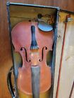 Antique Unbranded Violin   Two Bows For Repair