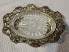 Vintage Matson Brass Roses Ormolu Oval Soap Dish