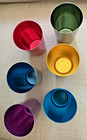 6 Pcs Anodized Aluminum Tumblers Drinking Glasses Vintage Retro Metal Cup 5 Inch