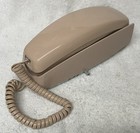 Western Electric Ac2p Trimline Beige Rotary Dial Wall Telephone New Open Box
