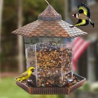 Wild Bird Feeder Squirrel Proof Metal Bird Seed For Outside Hanging