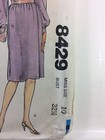 Mccalls Vintage 8429 Sewing Pattern Womens Dress Size 10 Pleats Button Cuffs