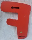 Vtg Tatutina Wooden Letter    f    Decorative Alphabet Decor Kids Fun Wall Hanging
