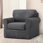 1 2 3 Seater Stretch Velvet Sofa Slipcover Armchair Loveseat Separate Sofa Cover